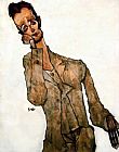 Reclining man by Egon Schiele